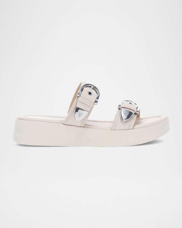 Maya Double Buckle Slide Sandals